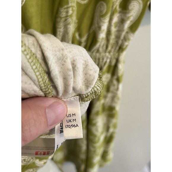 Daily Practice by Anthropologie Sz M Green Floral Paisley Mini‎ Dress Pockets - Picture 5 of 8